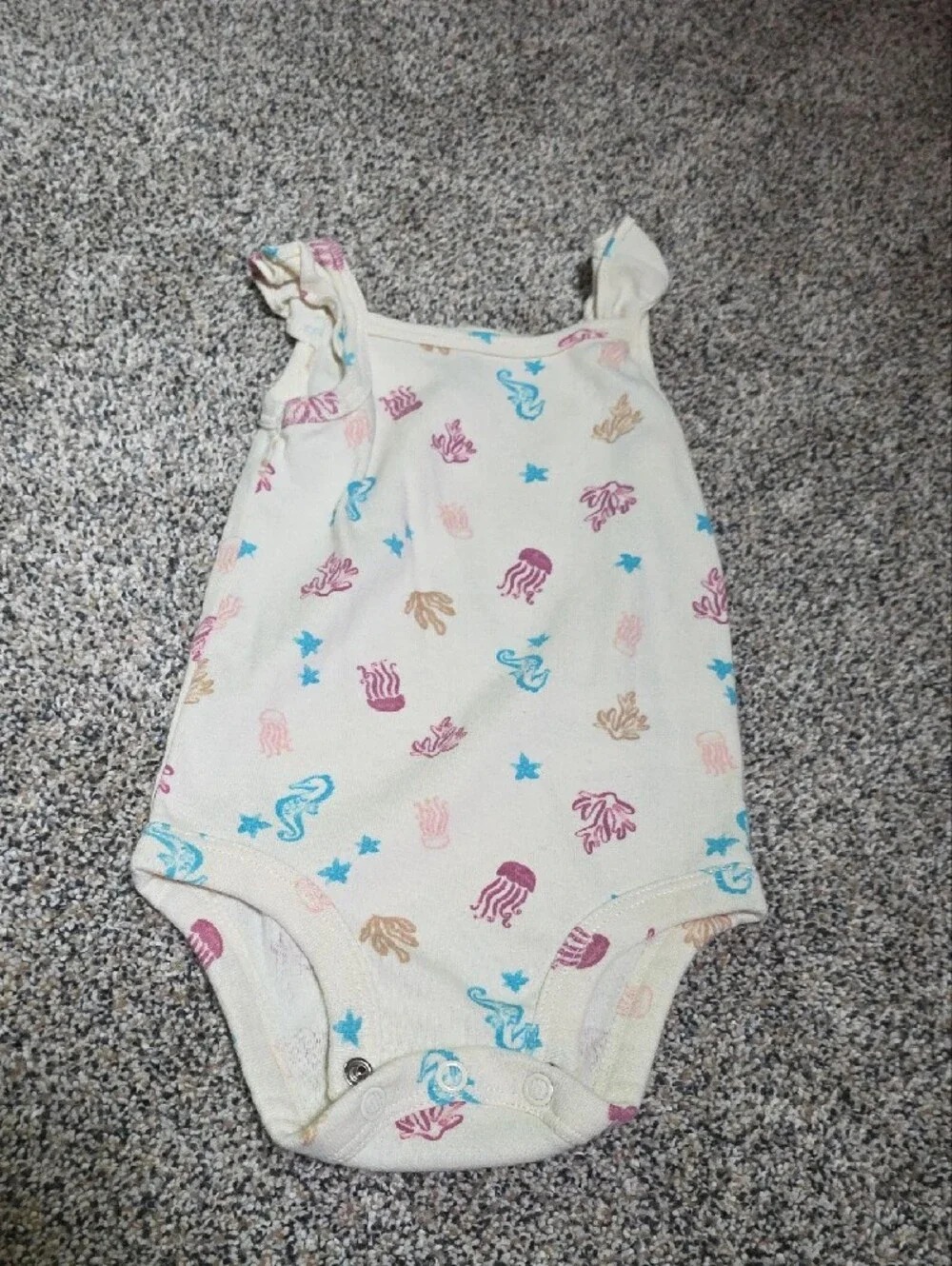 Carter's Mixed Lot Tanks And Rompers One Baby Bgosh Jean Dress